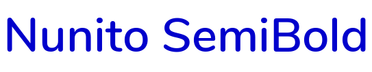 Nunito SemiBold шрифт